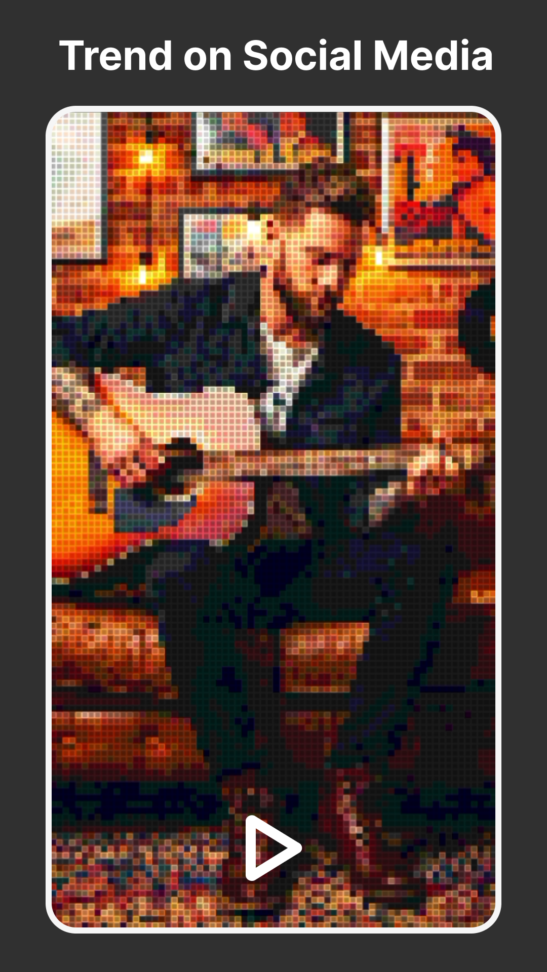 Pixelify pixel-art style for social media video