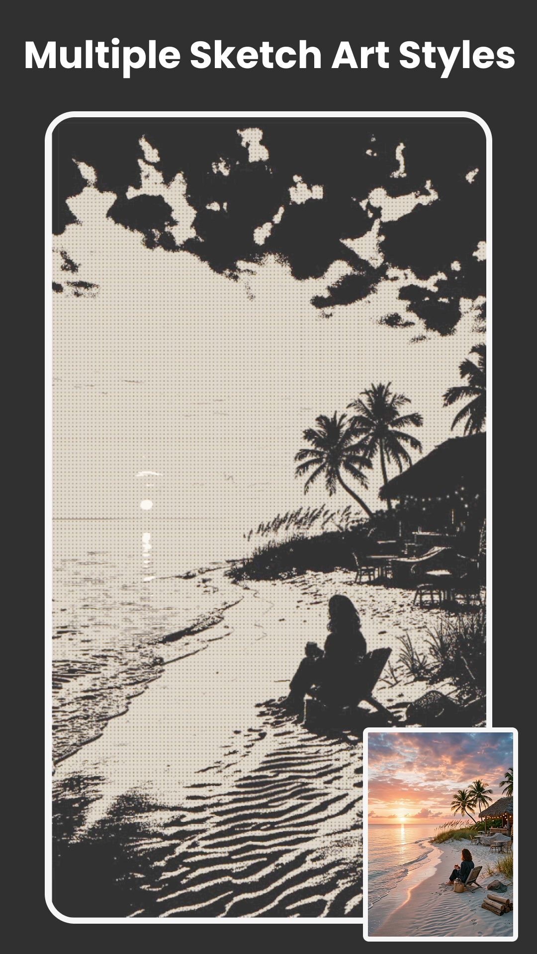 Sketch Camera gallery photo selection